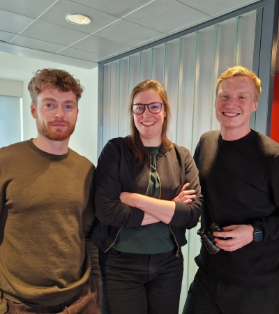 Timo Nieuwenhuis, Liza van Dam en Djurre Das