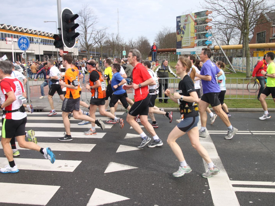 Hardlopers in Rotterdam