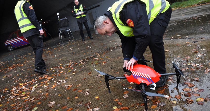 Brandweer gebruikt drone voor detectie