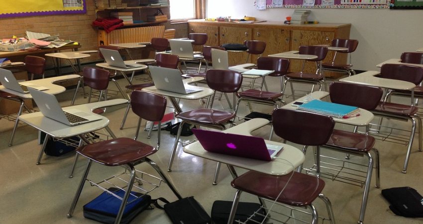 Laptops in de klas