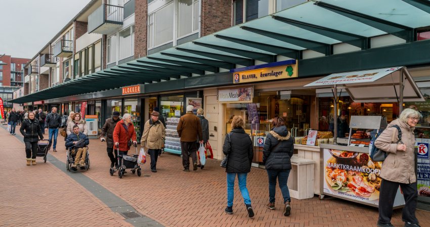 Winkelstraat in Dronten