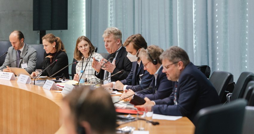 Linda Kool tijdens de EPTA-conferentie in Berlijn