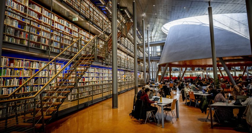 De bibliotheek van TUDelft