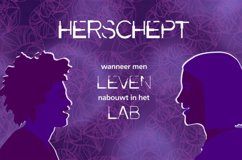 Illustratie van twee hoofden tegenoverelkaar, de headerafbeelding van Herschept