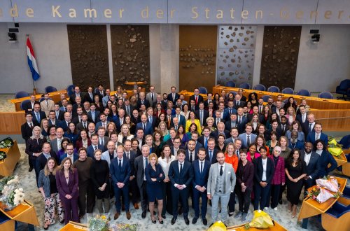 Groepsfoto van de beediging van de Kamerleden op 6-12-2023 - Foto: Tweede Kamer der Staten Generaal