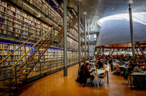 De bibliotheek van TUDelft