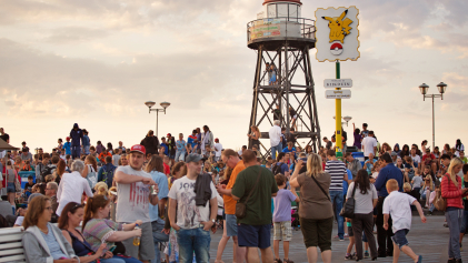 PokémonGo-spelers in Kijkduin 