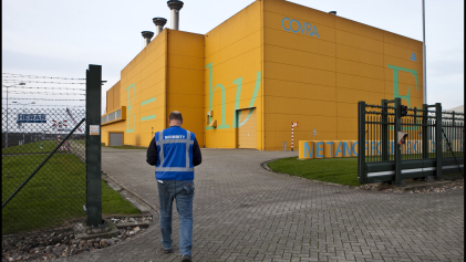Het COVRA-gebouw in Nieuwdorp