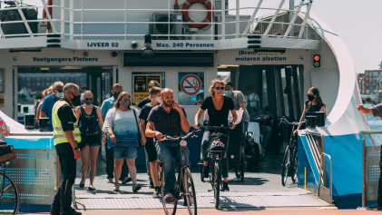 De  IJveer in Amsterdam stroomt leeg 