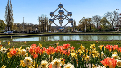 Het Atomium in Brussel