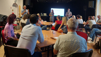 Bezoekers van de bijeenkomst in Breda