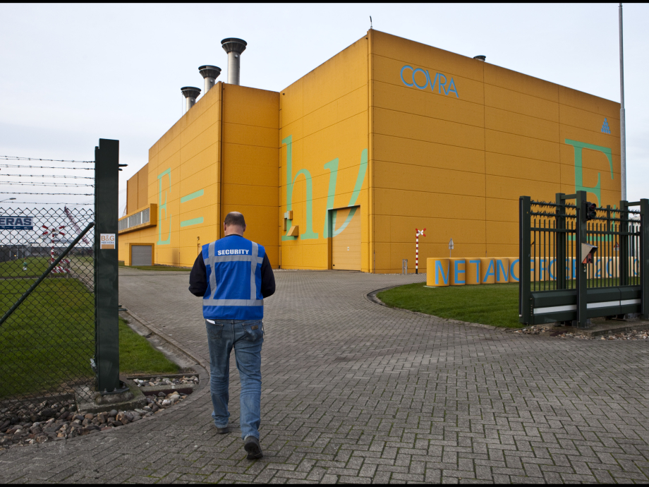 Het COVRA-gebouw in Nieuwdorp
