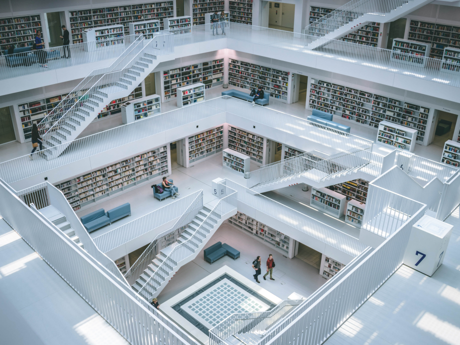 De bibliotheek van Stuttgart