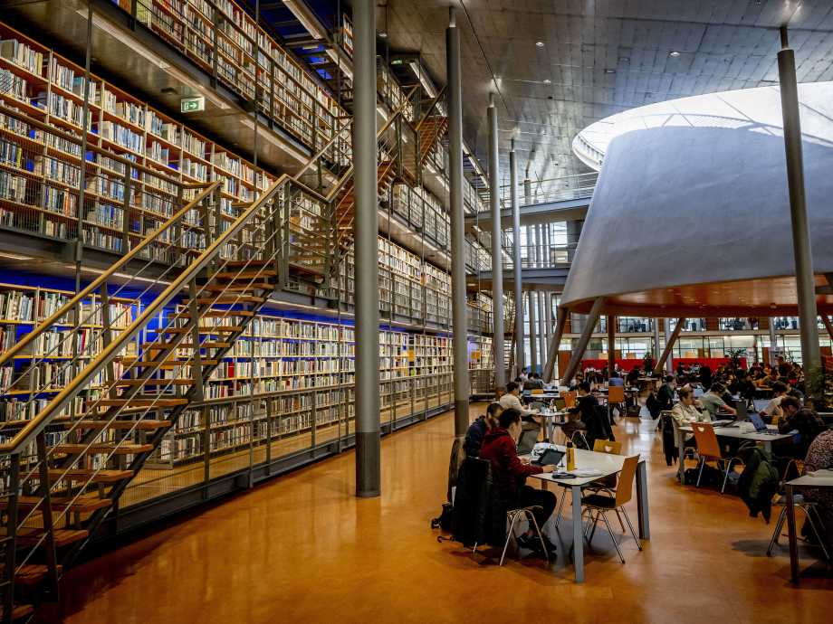 De bibliotheek van TUDelft