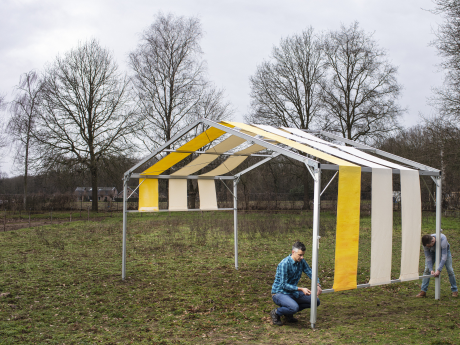​Onderzoekers van Avans Hogeschool ontwikkelen samen met praktijkpartners recyclebare tenten en shelters voor een circulaire economie