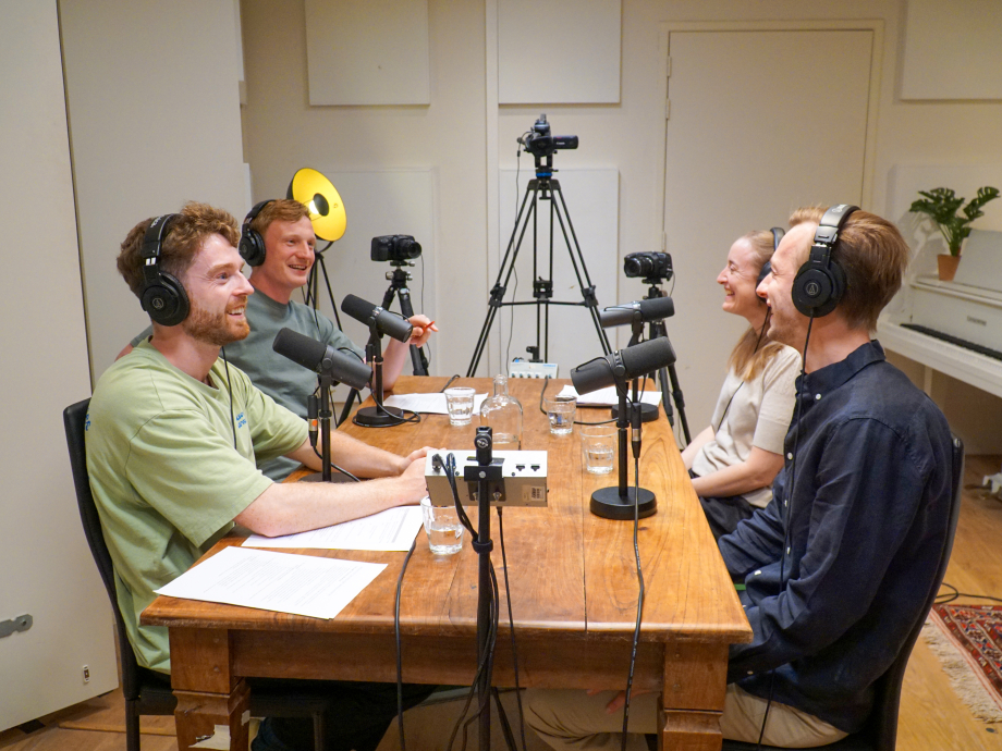 Opname van podcast Verrekijkers