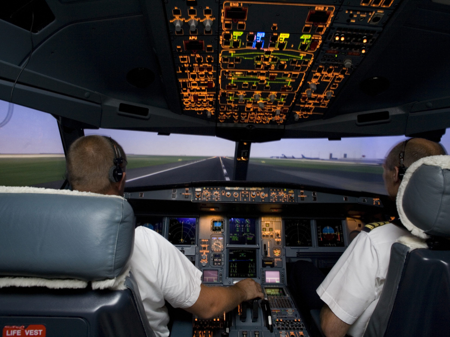 Cockpit van een vliegtuig