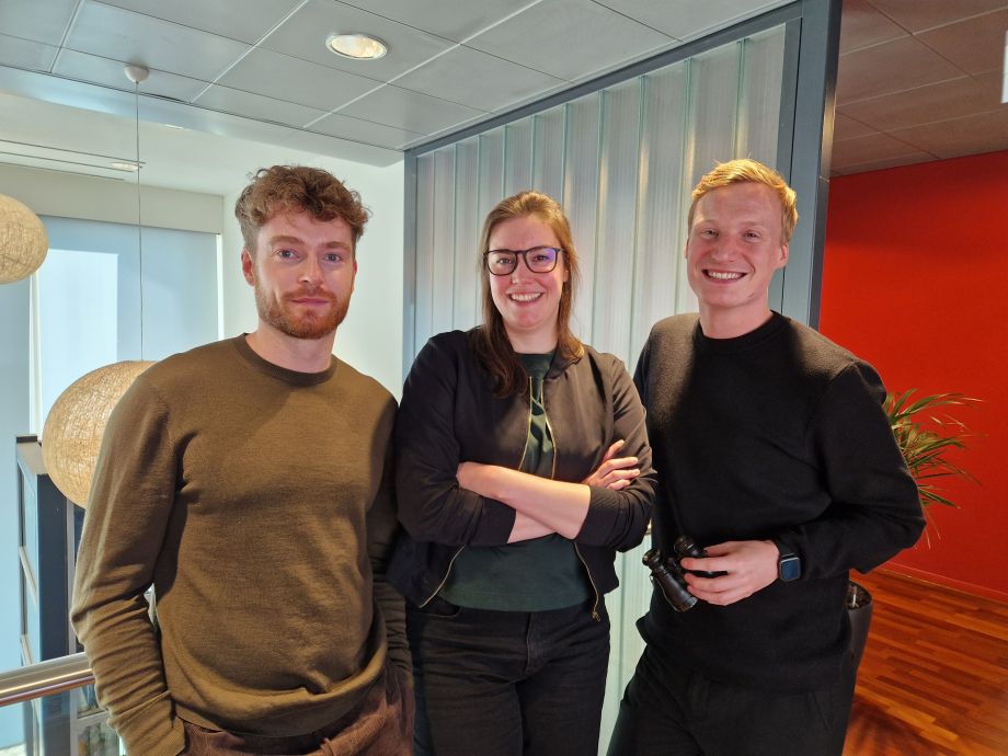 Timo Nieuwenhuis, Liza van Dam en Djurre Das
